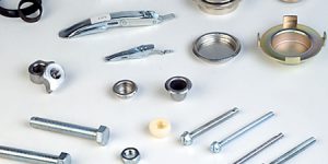 Storage container drum hardware