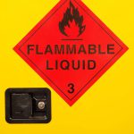 Flammable safety storage container